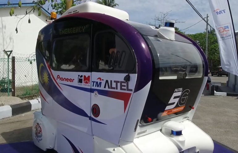 The Showcase of Altel’s 5G Autonomous Shuttle Buggy in Langkawi
